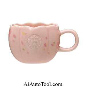 Starbucks Sakura 2022 Mug Logo Petal Gradation 355ml - Japanese Starbucks Mugs 3