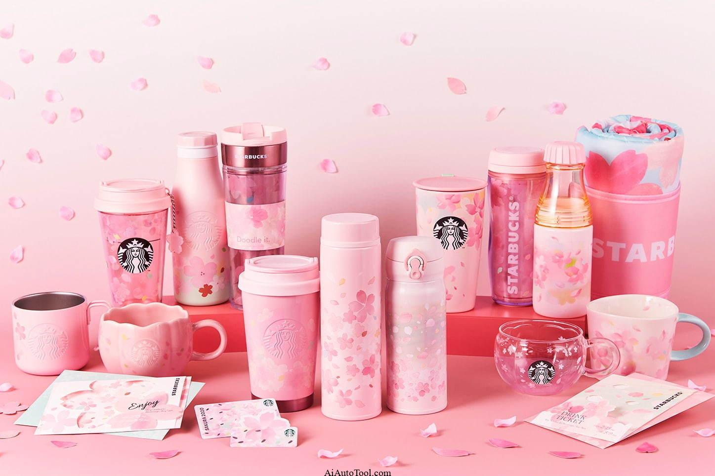 Starbucks Sakura 2022 Mug Logo Petal Gradation 355ml - Japanese Starbucks Mugs 4